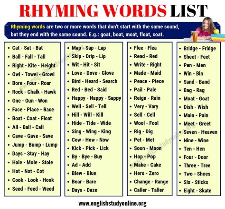 What words rhyme with bin?
