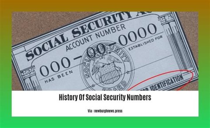 When did Social Security numbers come into effect?