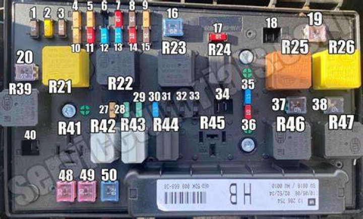 Where is fuse for boot on Vauxhall Astra?