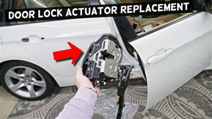Where is the door lock actuator?