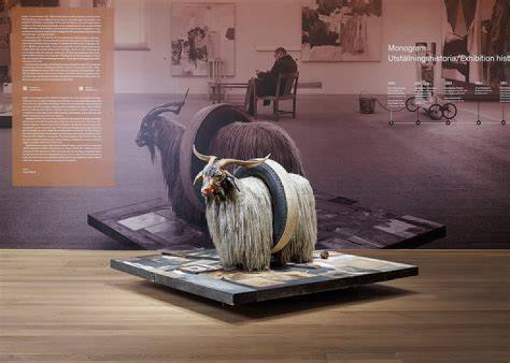 Which kind of technique did Robert Rauschenberg apply in his artworks monogram and Canyon?