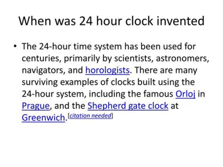 Who invented 24-hour day?