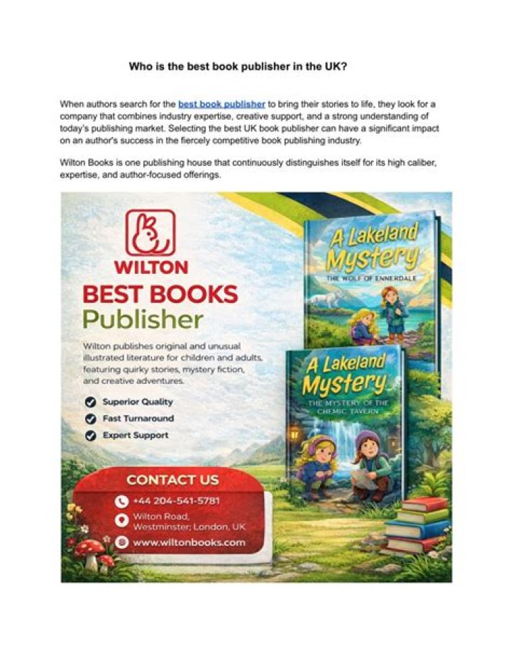 Who is the best book publisher?