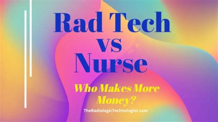 Who makes more money a RN or a radiology tech?