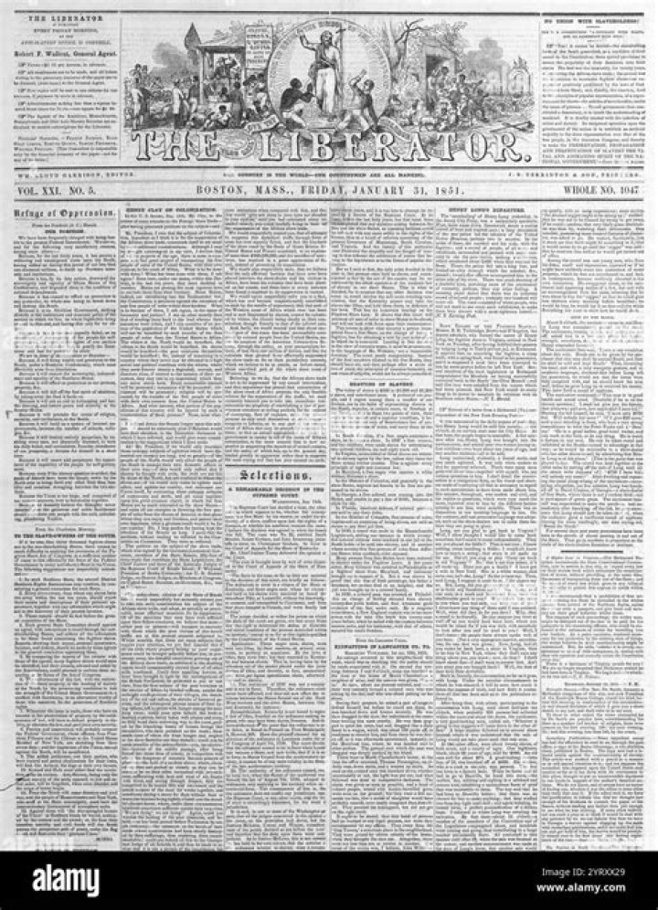 Who published a newspaper condemning slavery?