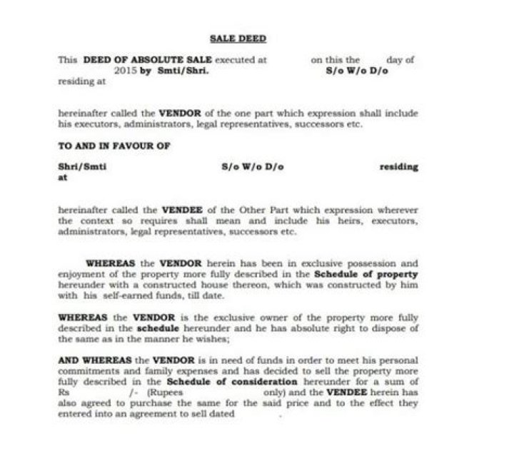 Who signs the deed when selling a house?