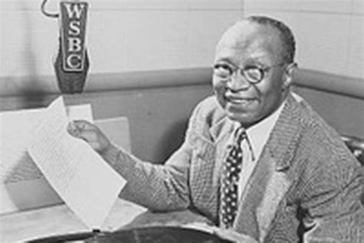 Who was the first African American radio announcer?