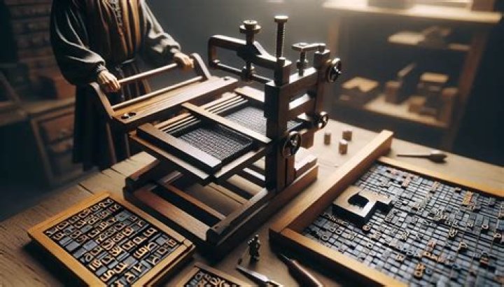 Who was the inventor of the movable metal printing press?
