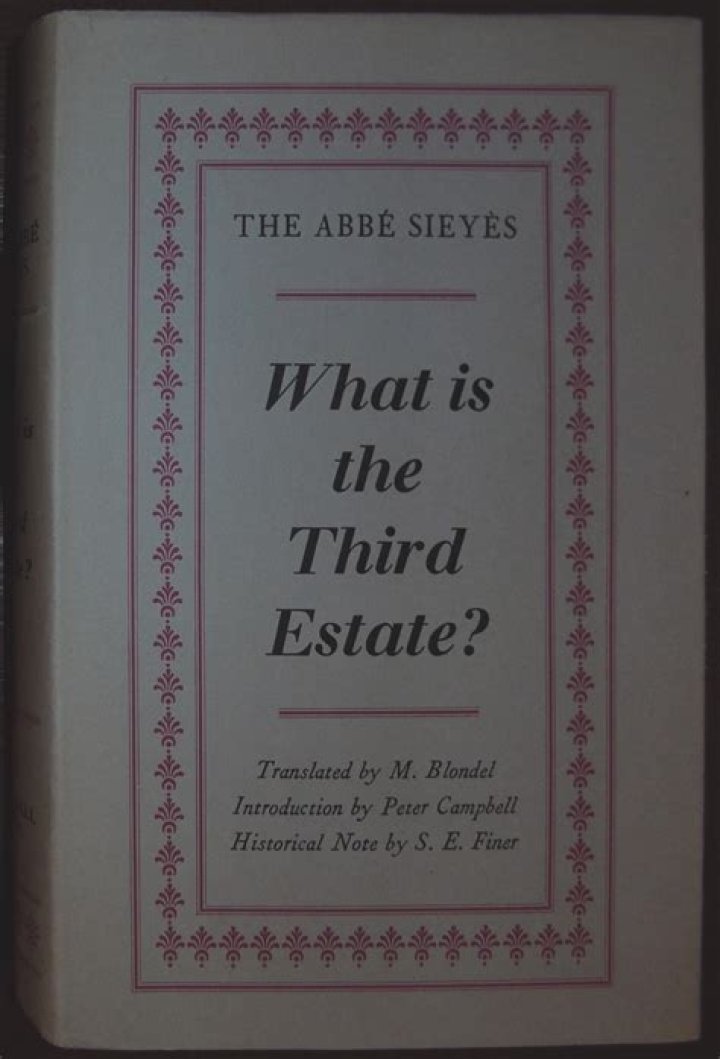 Who wrote the book What Is the Third Estate Class 9?