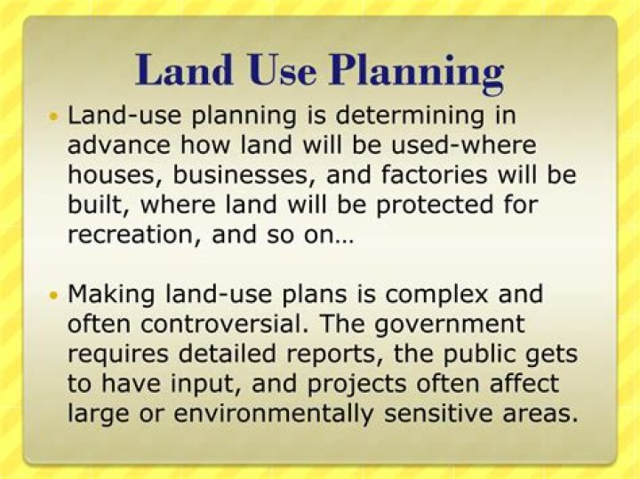 Why is land use planning important?