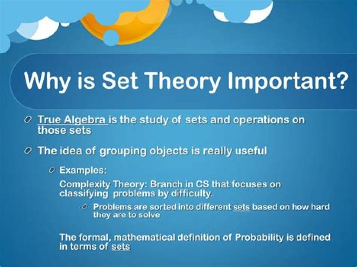 Why Is set theory important?